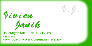 vivien janik business card